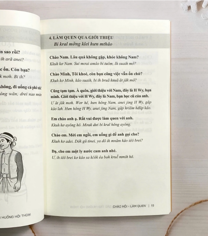 COMBO 2 cuốn: Từ vựng tiếng Êđê theo chủ đề và ví dụ thực tế (Song ngữ Êđê - Việt) + Tự học tiếng Êđê qua các tình huống