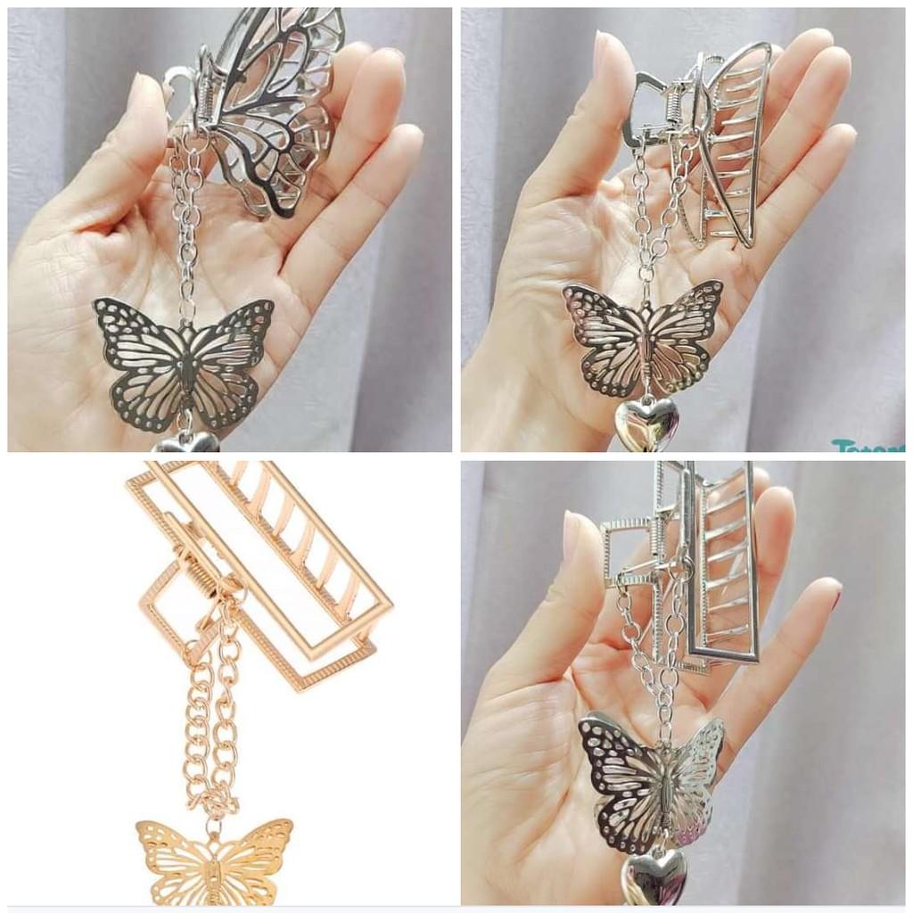 Kẹp Tóc Kim Loại Hình Bướm Phong Cách Hàn Quốc Hottrend