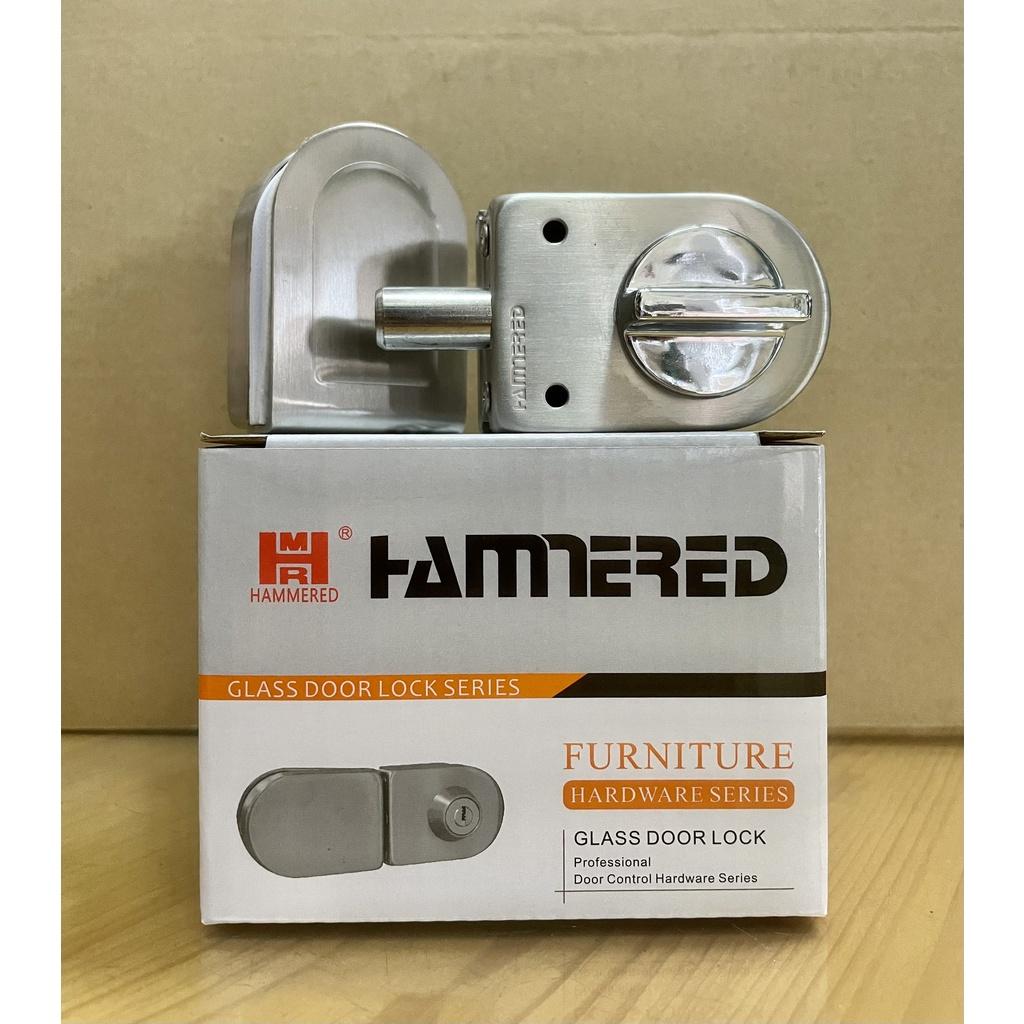 Chốt cửa kính cường lực không cần khoan kính Hammerd