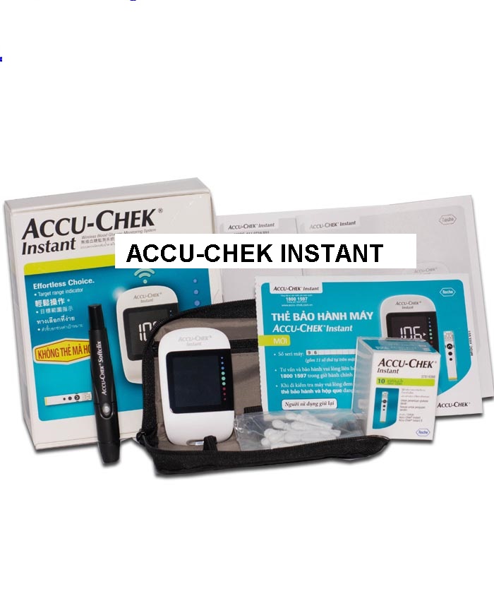 Máy đo đường huyết ACCU-CHECK INSTANT, BH TRỌN ĐỜI 1 đổi 1