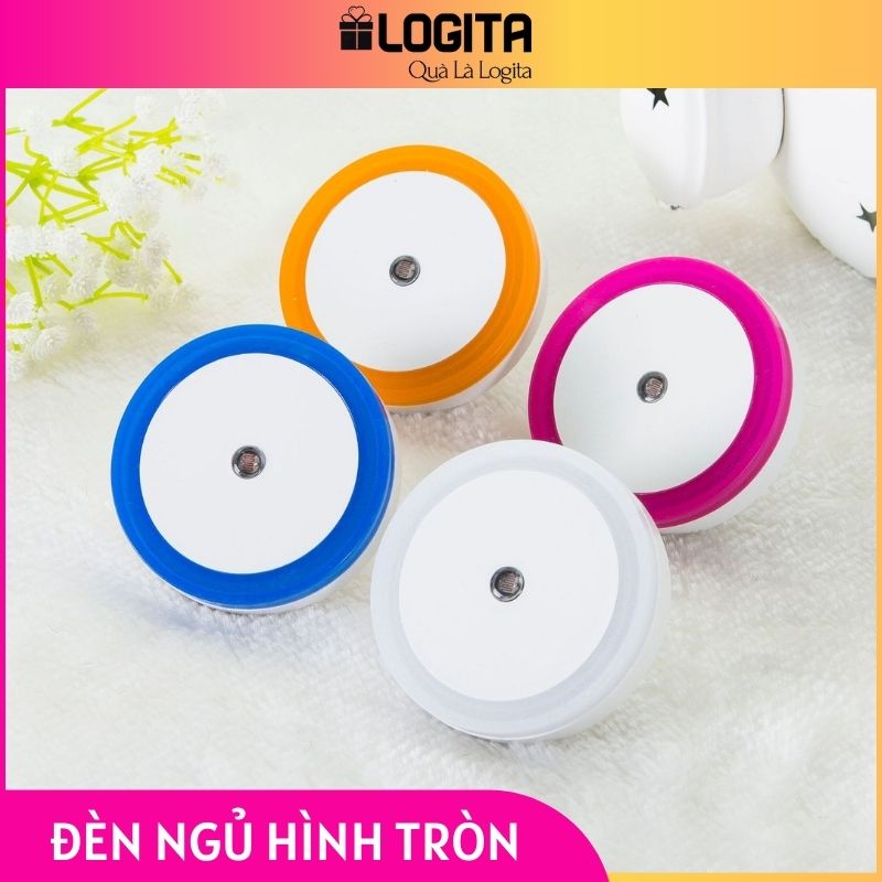 Đèn Ngủ Cảm Biến Ánh Sáng - Đèn Ngủ Led Hình Tròn LOGITA