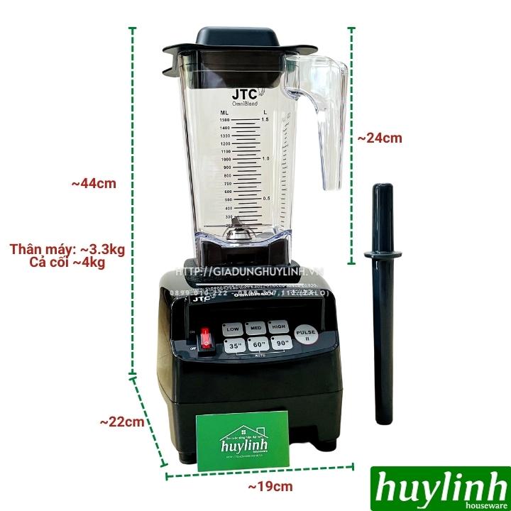 Máy xay sinh tố công nghiệp OmniBlend V-TM800A [TM-800A] - Công suất 1200W - 3HP - chuyên dùng cho quán kinh doanh - Hàng Nhập Khẩu