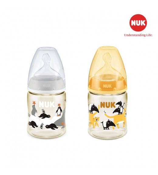 BÌNH SỮA NUK PREMIUM CHOICE+ NHỰA PPSU 150ML NÚM TI S1-M (ANIMALS) ( Màu ngẫu nhiên )