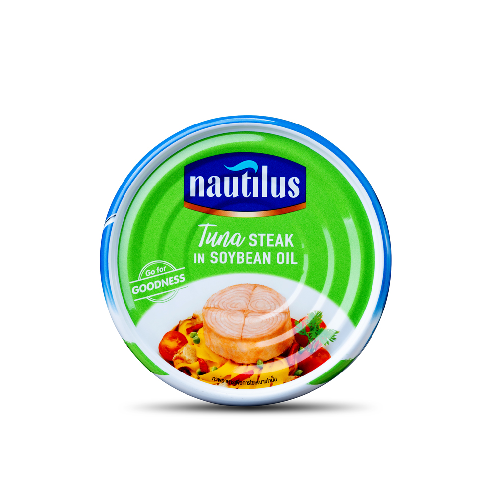 Cá hộp Nautilus Cá Ngừ xắt khúc ngâm dầu đậu nành (NK Thái Lan)-Thùng 48 lon