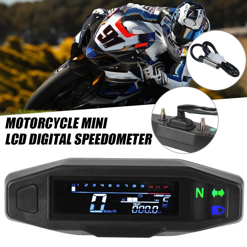 Đồng hồ đo tốc độ kỹ thuật số mini thông dụng cho xe máy

