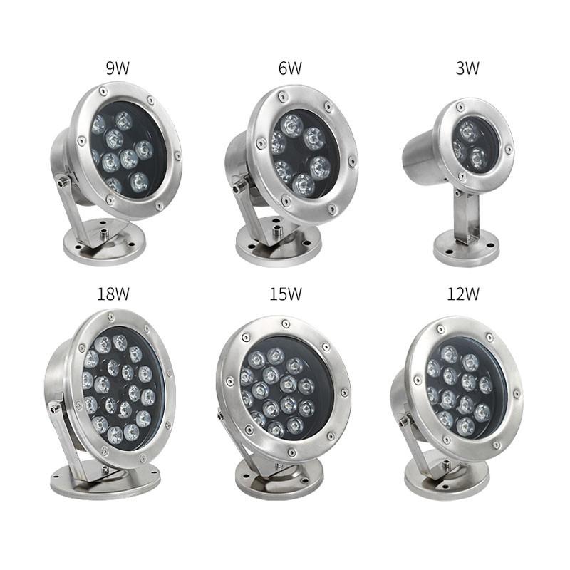 Đèn LED âm nước có đế 3w đổi màu 12VAC