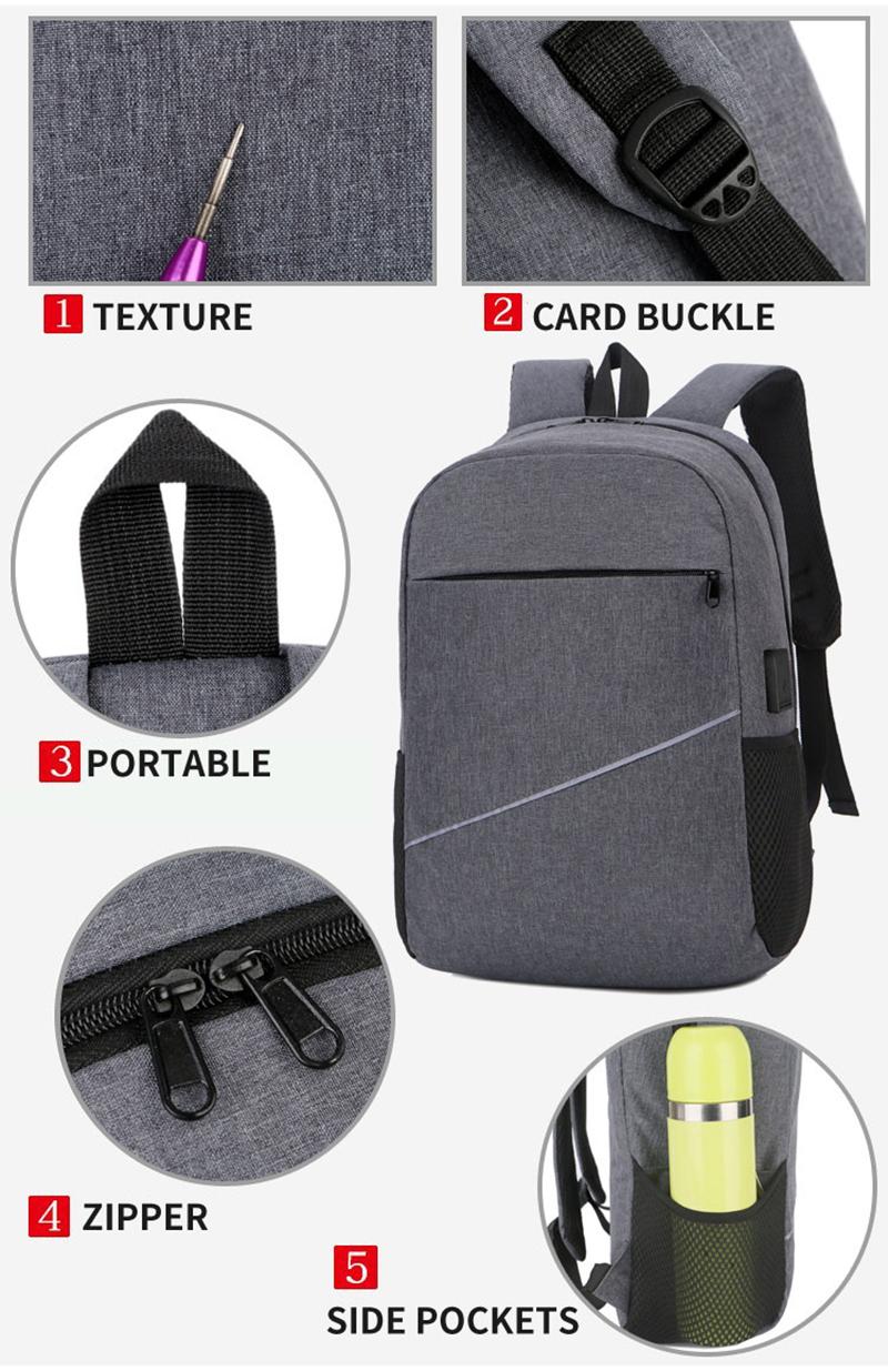 Ba Lô Laptop 13 14 15.6 Inch USB Ba Lô Đi Học Cho Nam Nữ Backbag Du Lịch Daypacks Nam Kinh Doanh Ba Lô Chống Thấm Nước