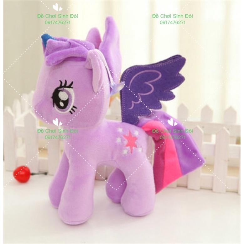 thú bông ngựa pony 28cm - combo 6 con