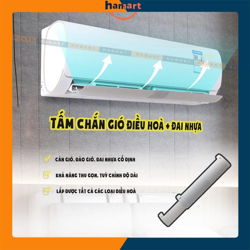 Tấm Chắn Gió Điều Hoà Hamart Chắn Gió Máy Lạnh Tuỳ Chỉnh Độ Dài Ngăn Gió Điều Hoà