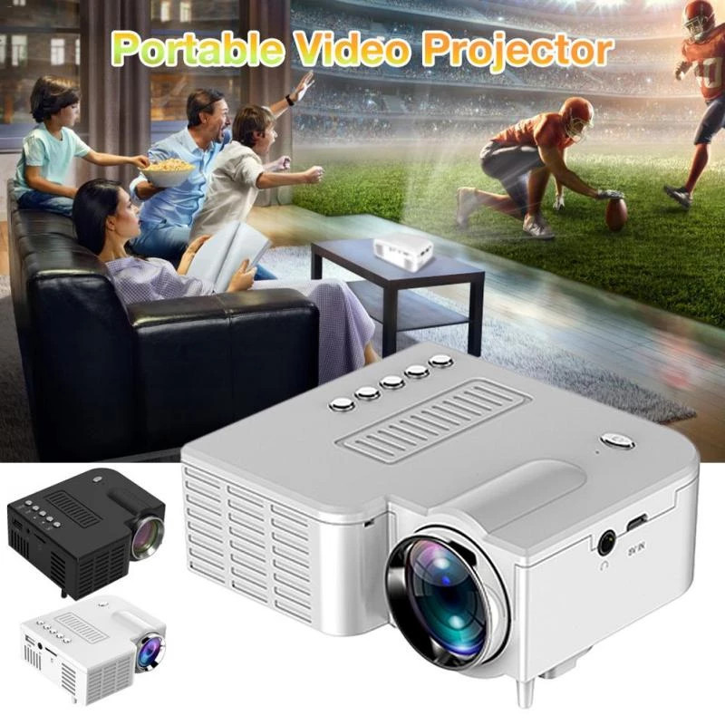 Máy Chiếu Mini Led Projector UC28C Dùng Cho Gia Đình Độ Sáng 50 Lumens Cho Kích Thước Màn Hình Từ 10 - 60 Inchs