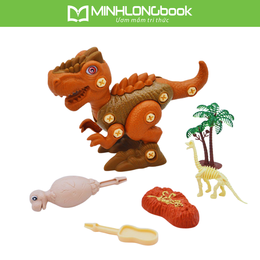 Đồ Chơi DUKA: Khủng Long Lắp Ghép - Khủng Long Ba Sừng/Khủng Long Bạo Chúa/Khủng Long Ăn Thịt