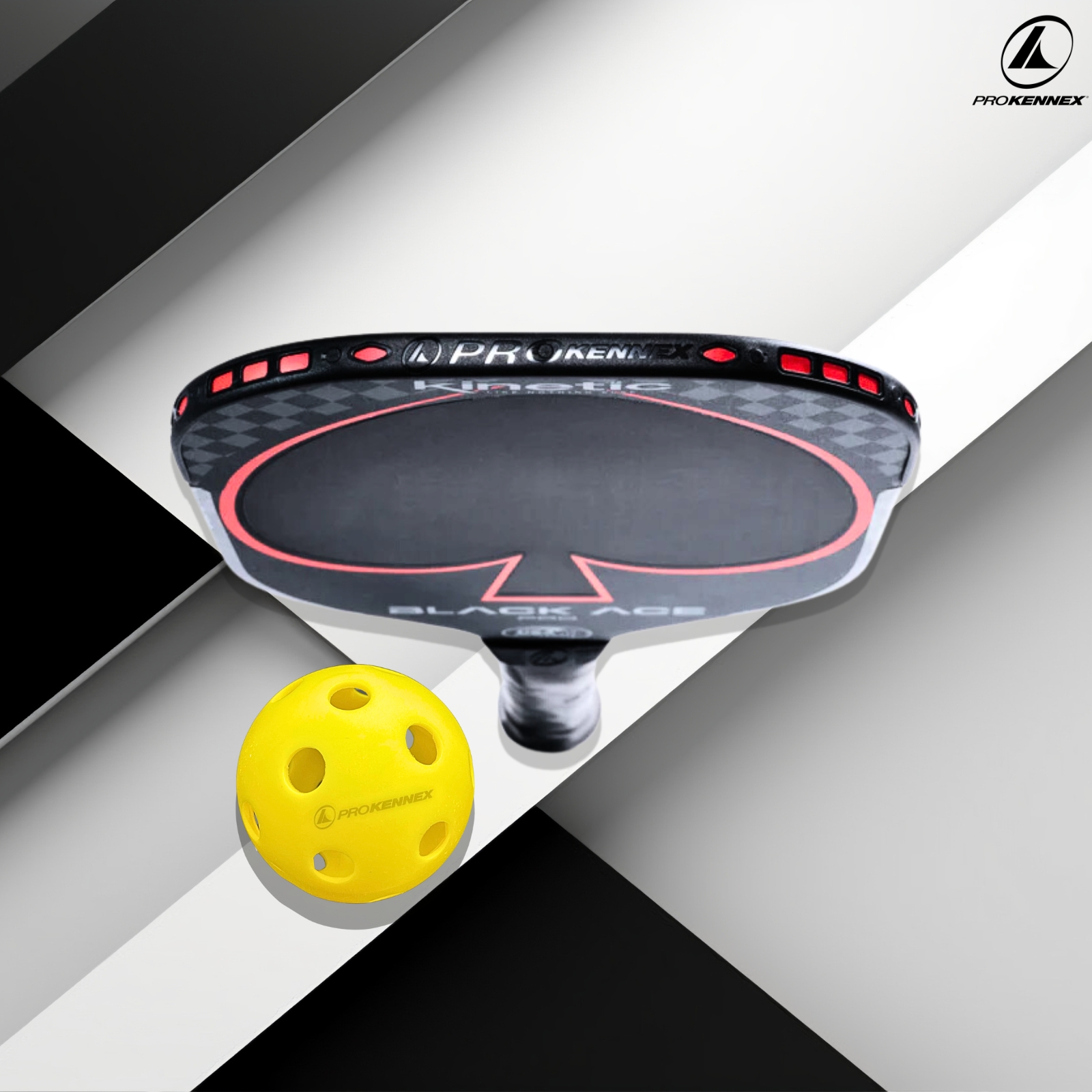 Vợt Pickleball ProKennex Black Ace Pro carbon chất lượng chính hãng tặng kèm túi đựng Bảo hành 9 tháng