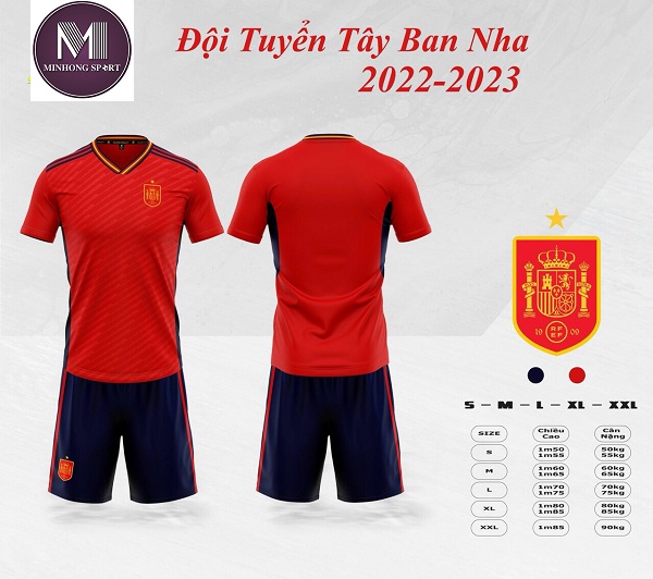 Bộ Quần Áo Bóng Đá Người Lớn Đội Tuyển Quốc Gia – Tây Ban Nha