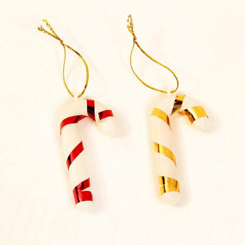 Set 6 Cây Gậy Nhựa Nhiều Màu Dùng Trang Trí Cây Thông Noel