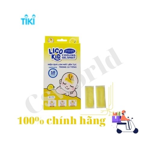 DÁN HẠ SỐT NHANH, GIẢM ĐAU, CHÙM MÁT LẠNH LICO KID CHANH - GÓI 2 MIẾNG