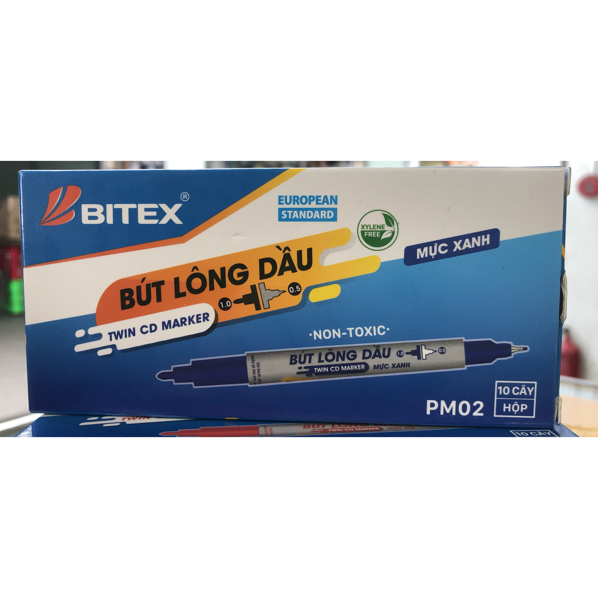 Bộ 10 Bút lông dầu BITEX  PM-02