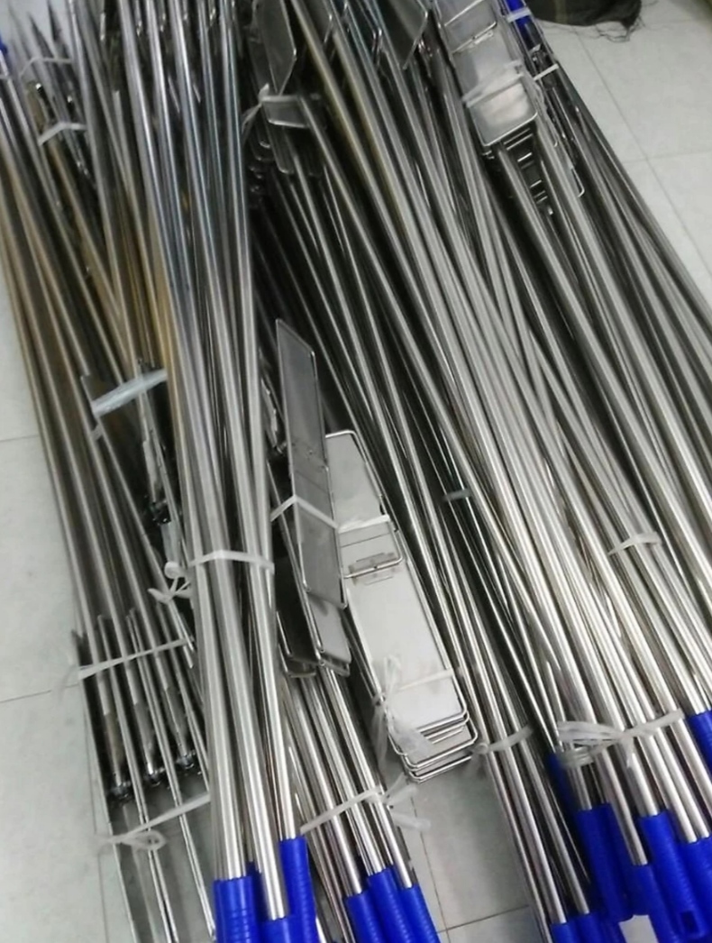 Cây Lau Nhà Inox Bẹ San Hô, Bảng Dài 50cm/ 60 cm, Có Tăng Đơ Dùng Trong Công Nghiệp