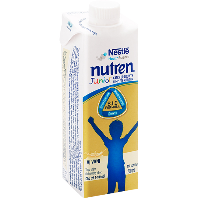 Thùng 24 hộp Sữa dinh dưỡng pha sẵn Nutren Junior 200ml