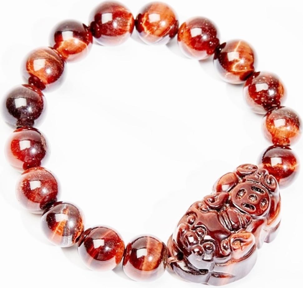 Gembank Vòng Tay Tỳ Hưu Opal Mắt Hổ Tự Nhiên 10MM