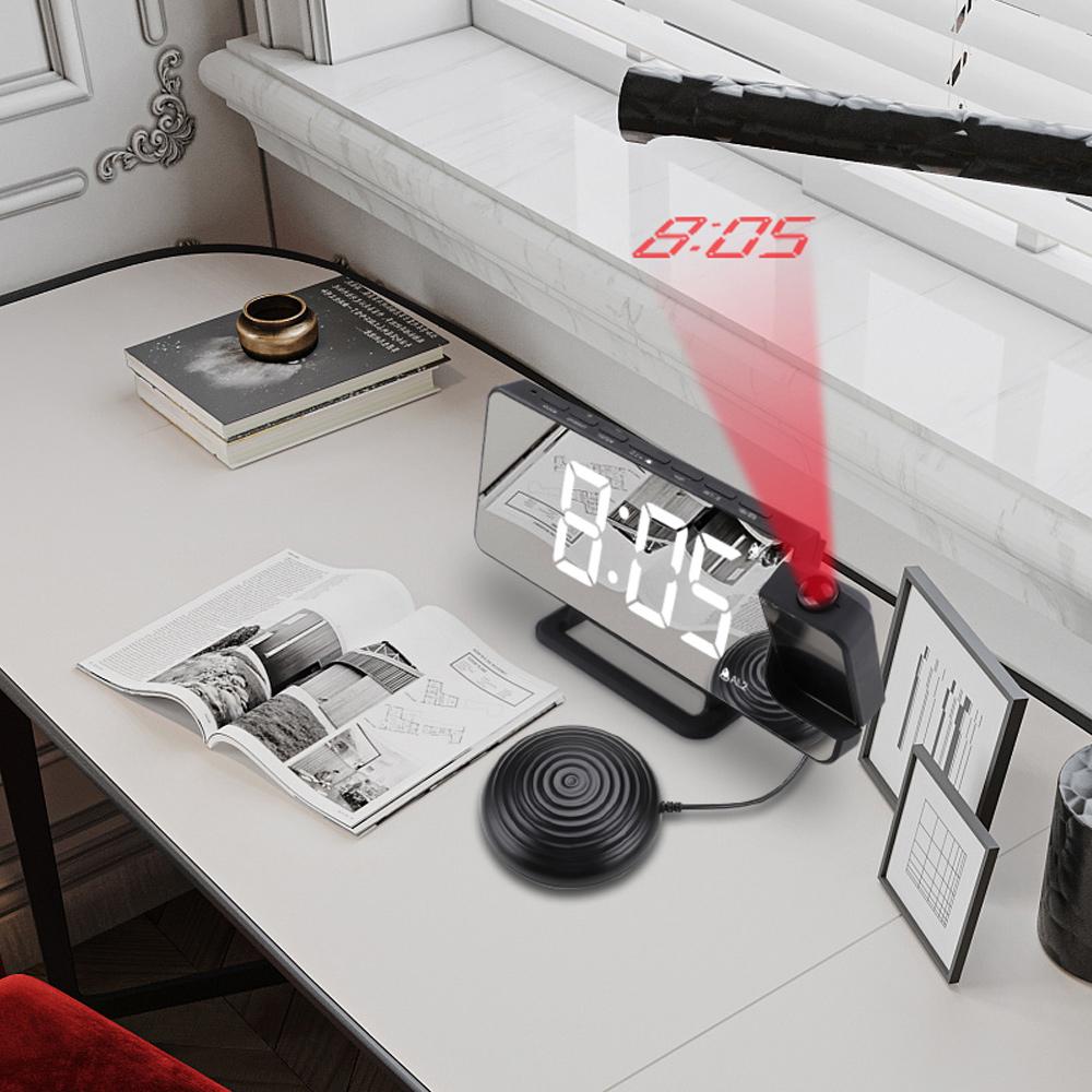 Đèn LED mặt gương TS-9211 kiêm Đồng hồ kỹ thuật số với 2 bộ đồng hồ báo thức Snooze Chức năng Shaker Bed