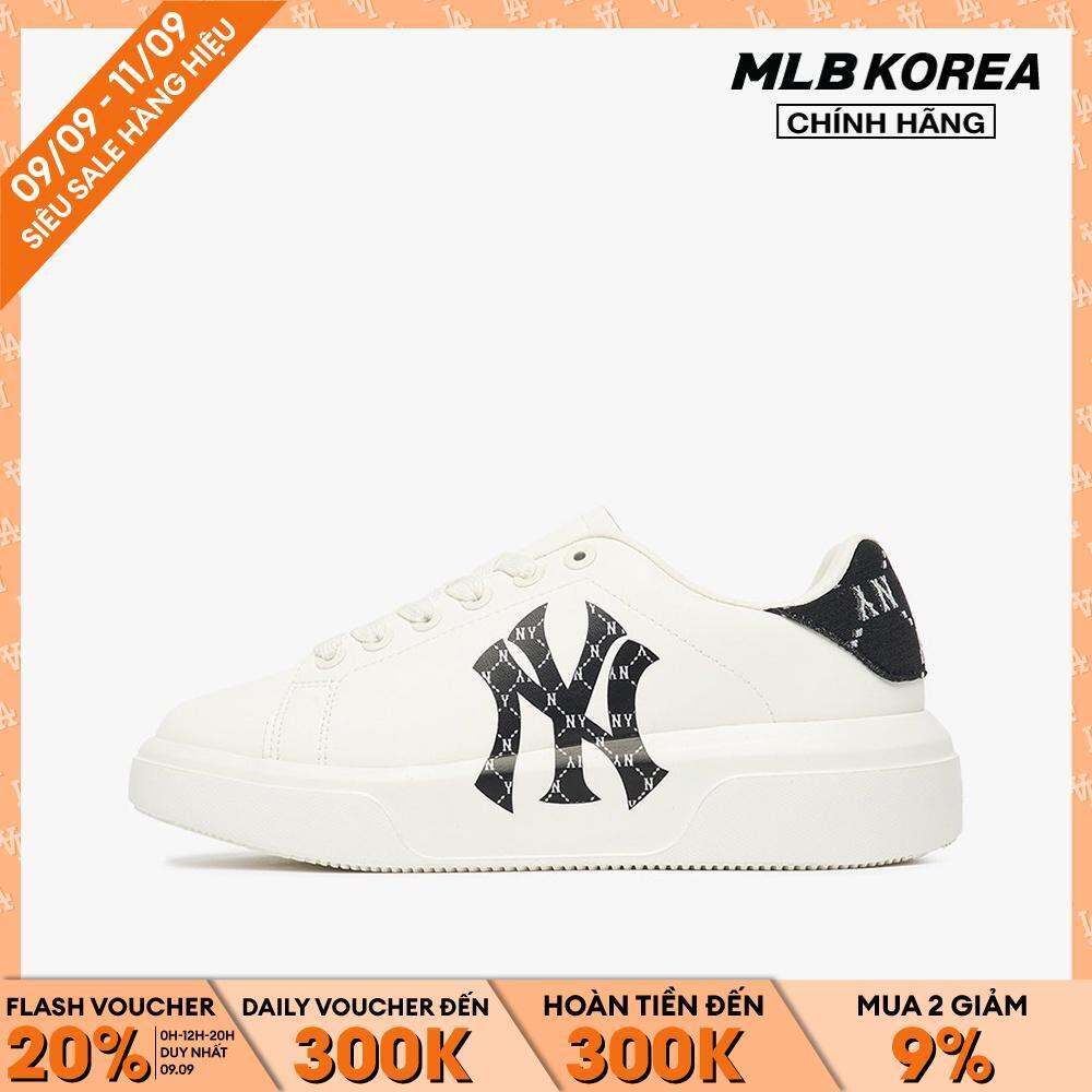 MLB - Giày sneakers unisex cổ thấp Chunky Classic Heel Dia Monogram 3ASXAM82N-50BKS