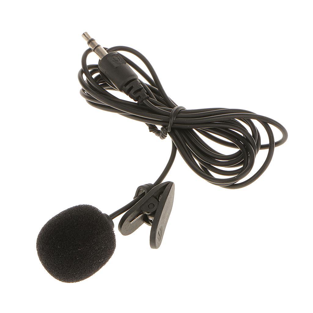 3.5mm Hands Clip On Mini Lapel Mic Microphone For Notebook Laptop