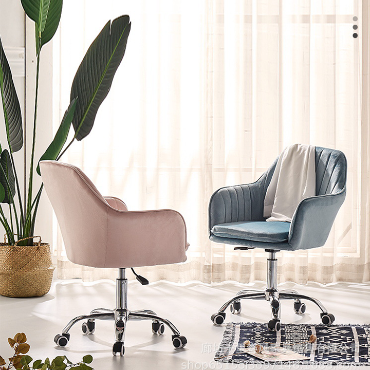 Ghế xoay đệm nỉ nhiều màu - Ghế làm việc, ngồi học bài decor phòng ngủ đẹp - Ghế trang điểm spa, salon tựa lưng êm ái