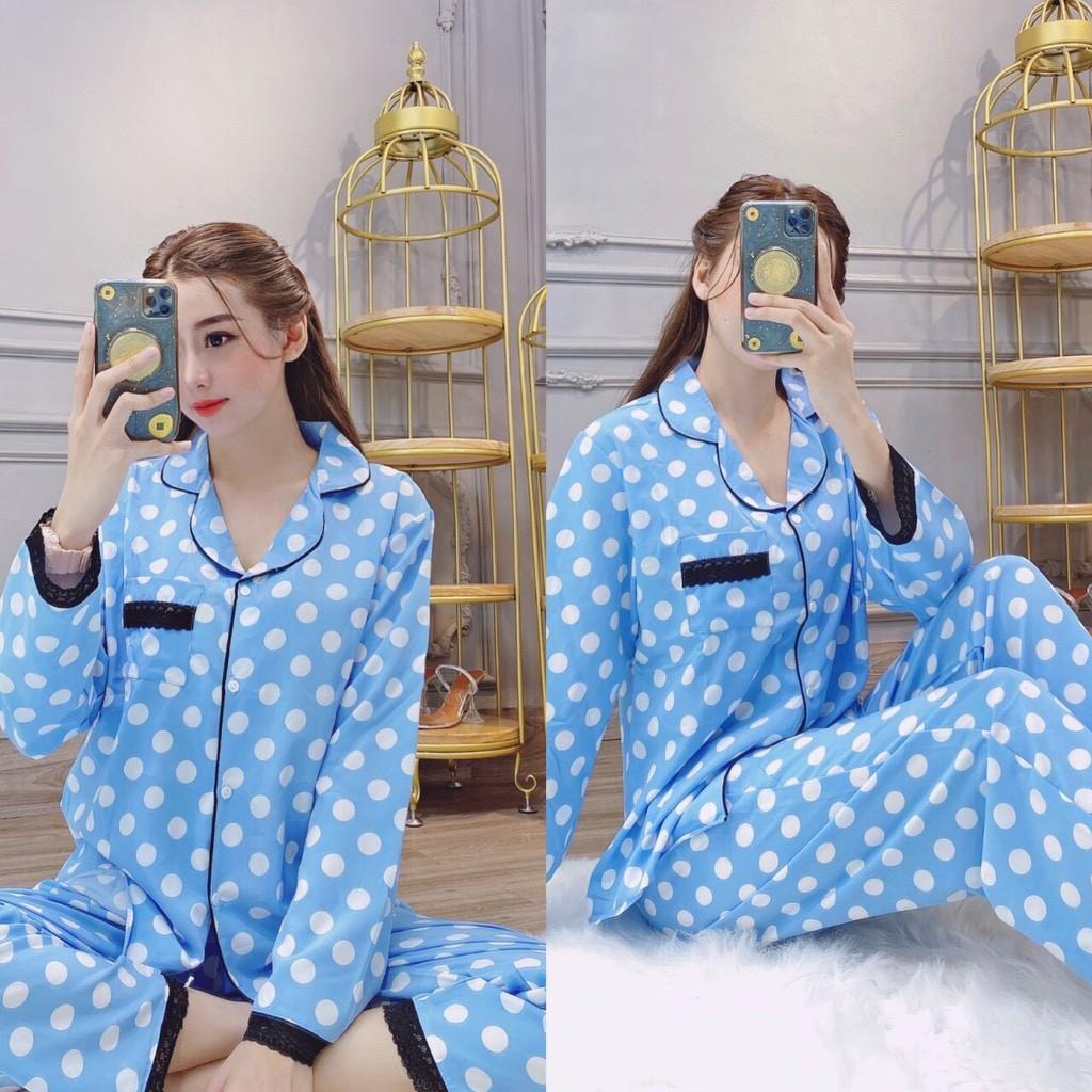 Set bộ pizama họa tiết chấm bi