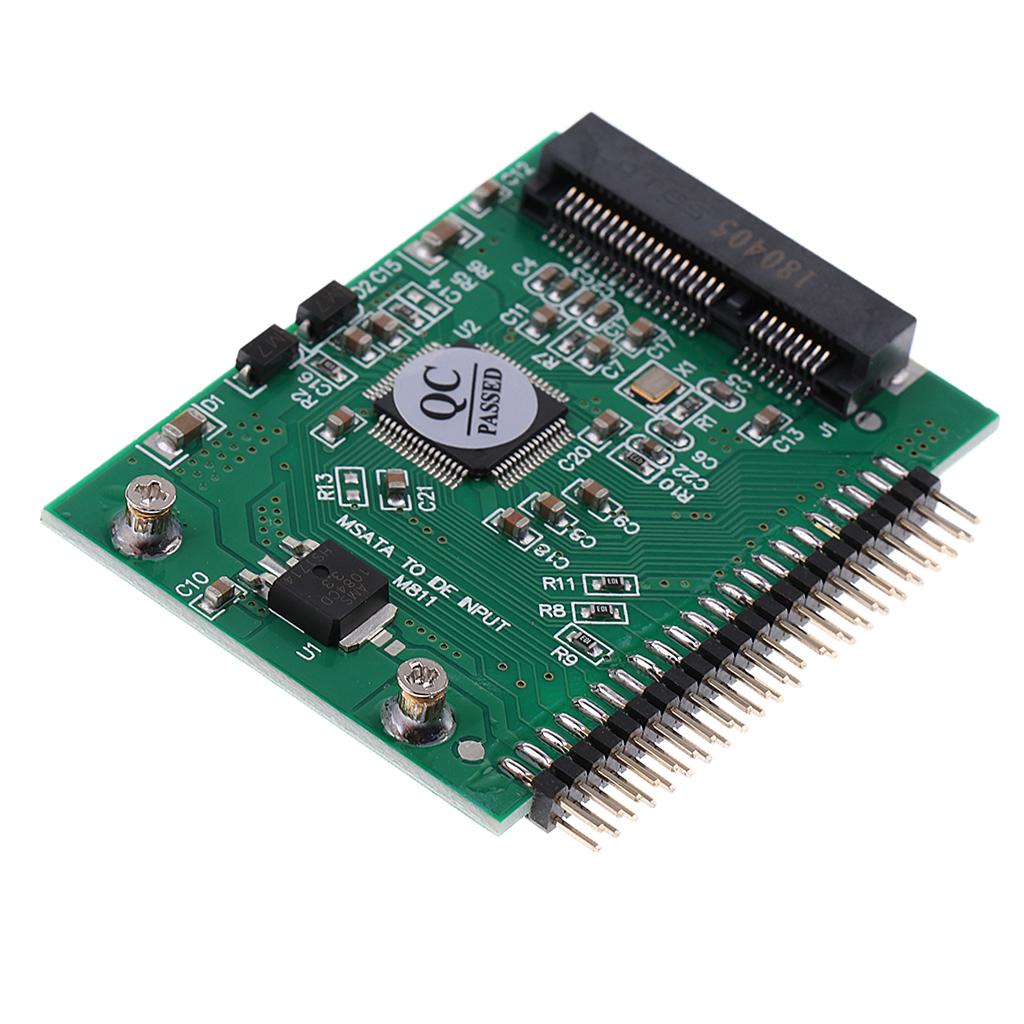 MSATA SSD to 2.5 '' 44-pin IDE Hard Drive Adapter Adapter Card for Computers