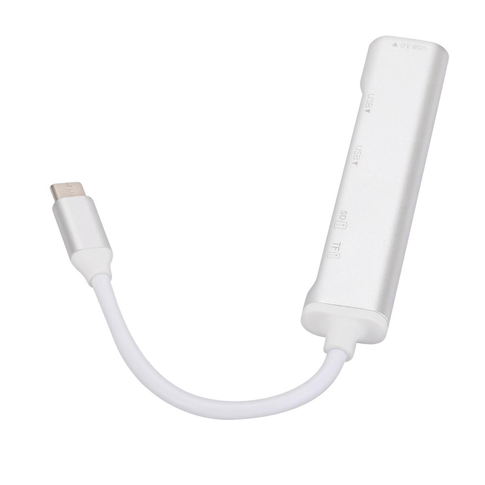 USB C Docking Station Type C Hub Aluminum Alloy Compact with USB 3.0 5Gbps for Laptop Home