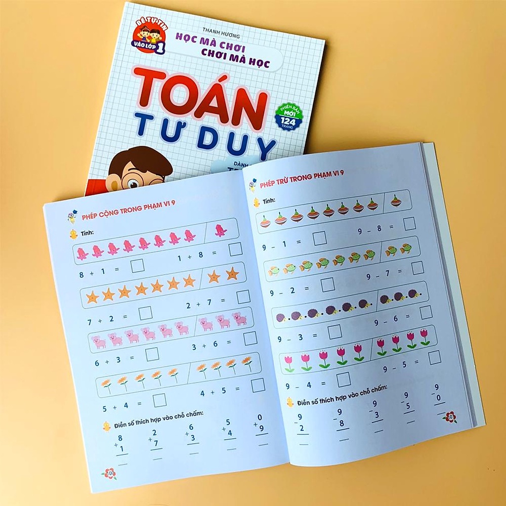 Combo Sách Tập Đánh Vần Tiếng Việt Và Toán Tư Duy Cho Trẻ Tự Tin Vào Lớp 1 Từ 4-6 tuổi