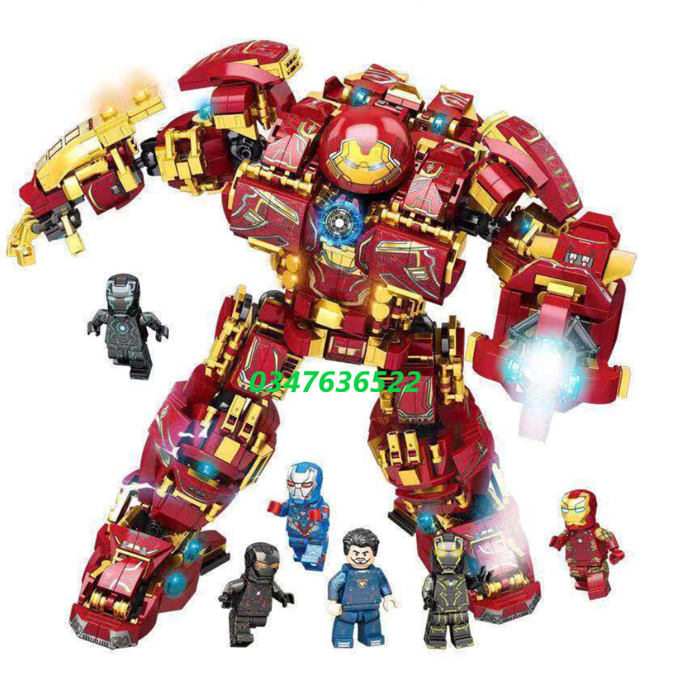 Bộ Đồ Chơi Lắp Ráp Xếp Hình Mô Hình Người Sắt, lắp ghép Hulkbuster, người sắt – SIÊU TO đồ chơi trẻ em