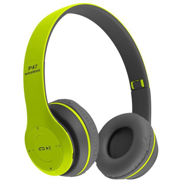 Giá thấp nhất bùng nổ tai nghe bluetooth P47 loa siêu trầm gắn trên đầu điện thoại di động trò chơi không dây quà tặng tai nghe tai nghe