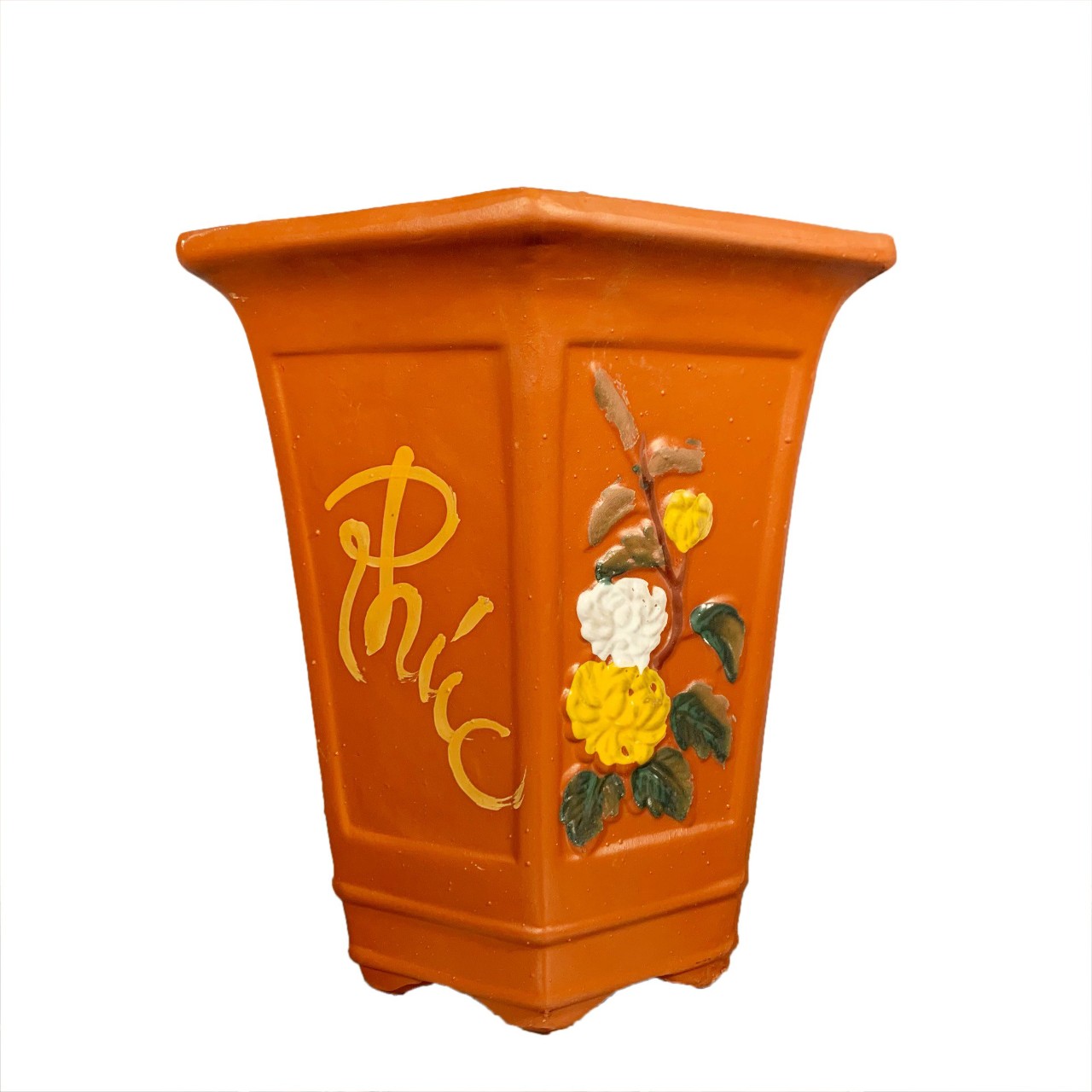 Chậu trồng cây lục giác gốm