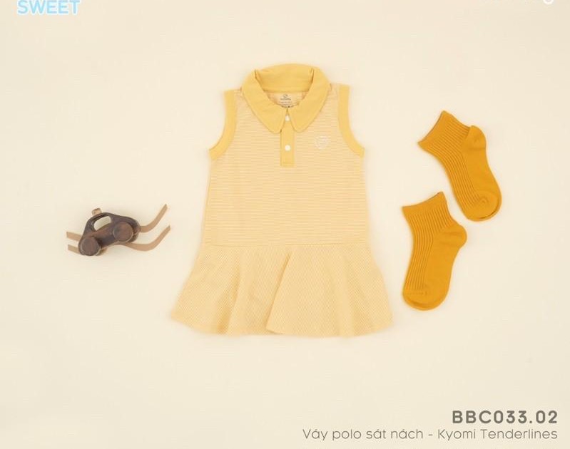Váy polo Kyomi cho bé gái từ 3 tháng đến 18 tháng BBC033.02