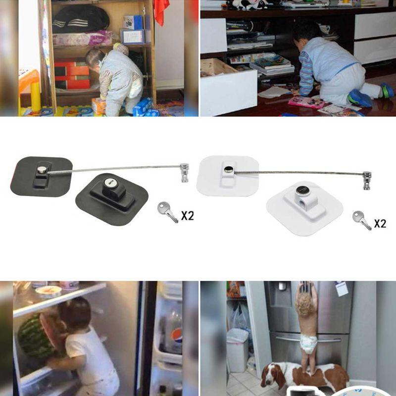 Khóa Trẻ Em An Toàn Khóa Tủ Lạnh Khóa Cửa Sổ Windows Mà Không Cần Phải Bấm An Toàn Bảo Vệ