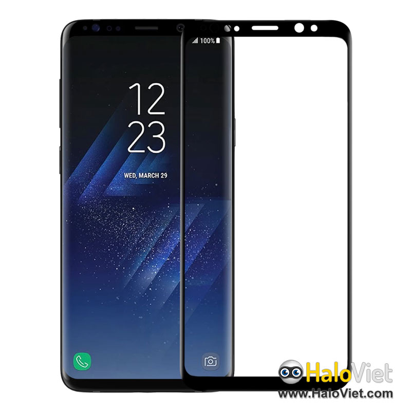 Miếng dán kính cường lực full màn hình cho Samsung Galaxy S7 Edge / S8 / S8 Plus / S9 / S9 Plus / Note 8 / Note 9 chất lượng cao