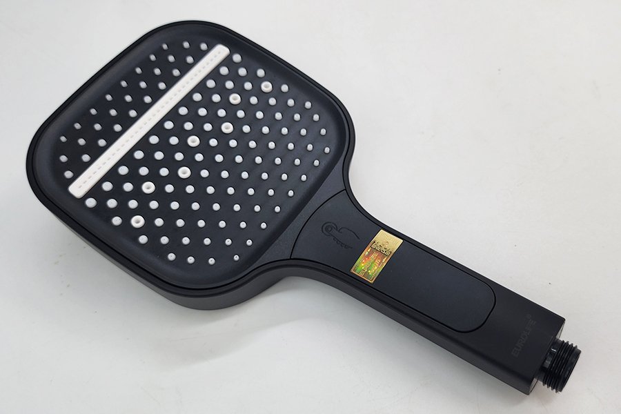 Bộ tay dây sen 3 chức năng chảy, nhựa ABS mạ đen Eurolife EL-128SH-D