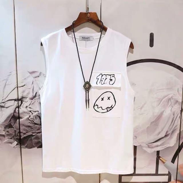 Áo thu sát nách unisex form rộng 1975 nam nữ ulzzang Wind