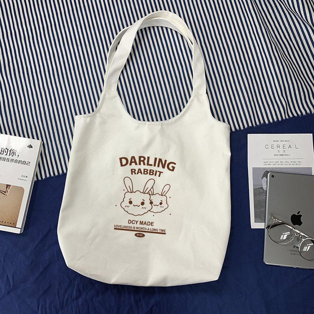 Túi Tote In Thỏ Darling Rabbit TT15