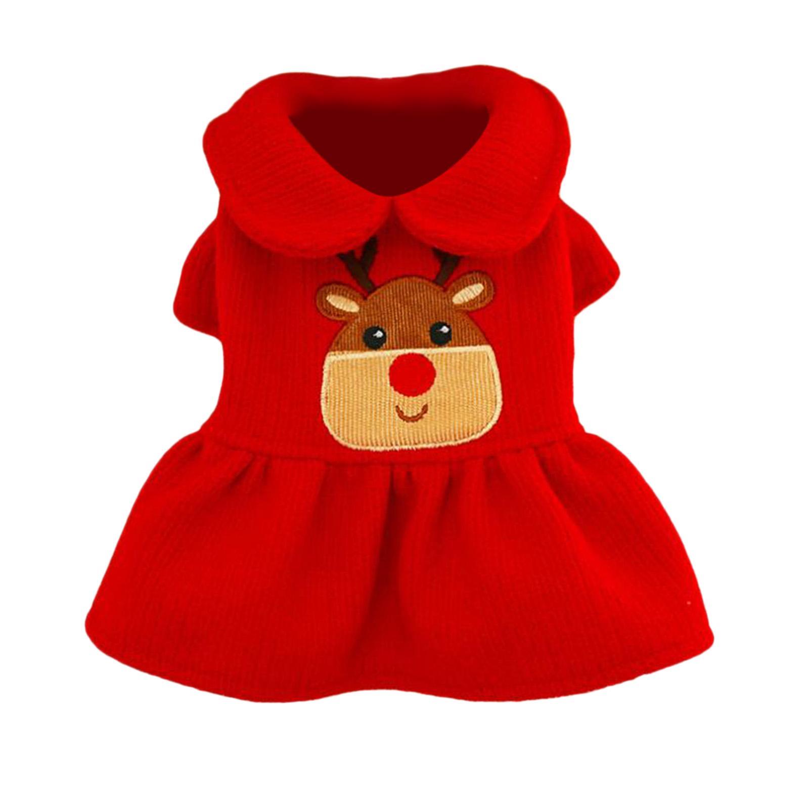 Winter Dog Clothes Small Dog Costume Party Clothes Skirt XS