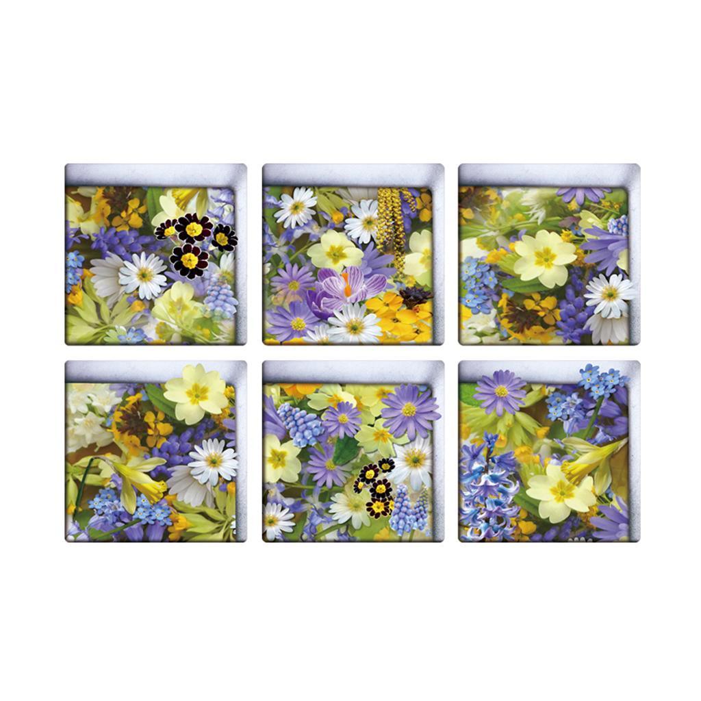 6pcs 3D exquisite Waterproof Bathtub Sticker for bathroom