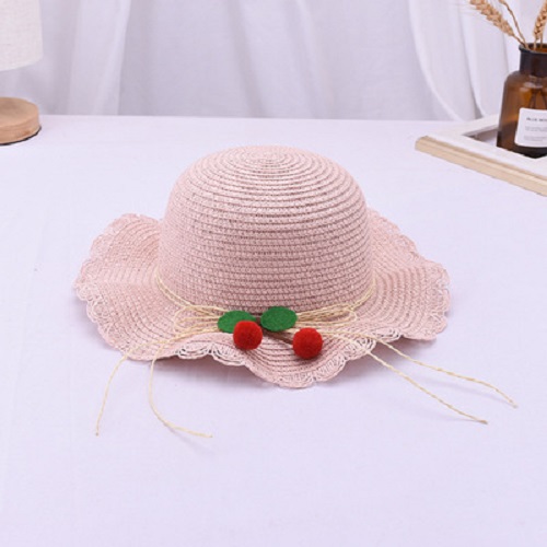 Mũ cói cho bé gái đi biển hình dễ thương 2- 8 tuổi