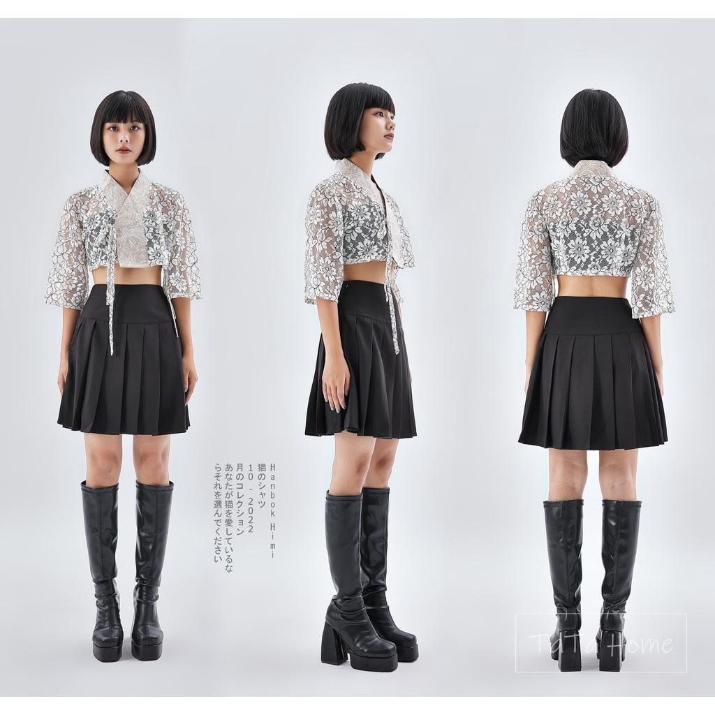 Áo Croptop Ren Khoác Ngoài Phong Cách Hàn Quốc - Hanbok Himi Ver2