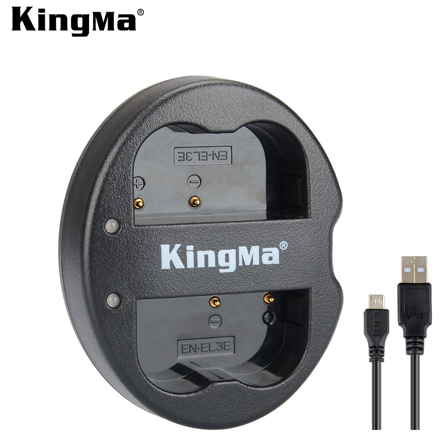 Bộ 1 pin 1 sạc Kingma cho Nikon EN-EL3E, Hàng chính hãng