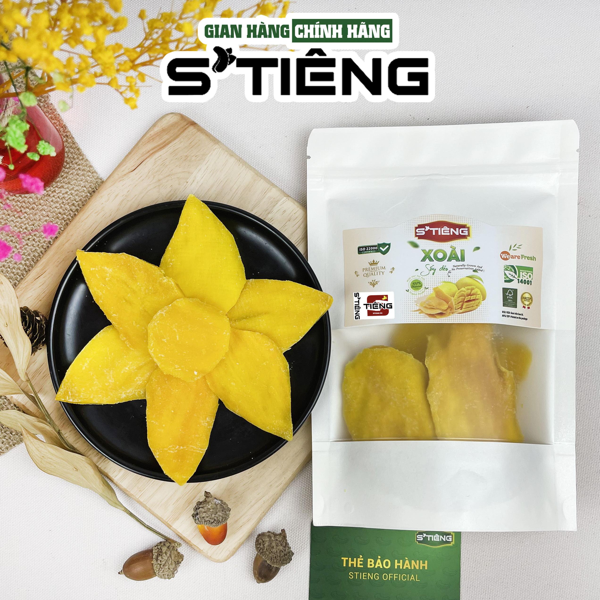 500Gr Xoài Sấy Dẻo Nguyên Miếng Loại 1