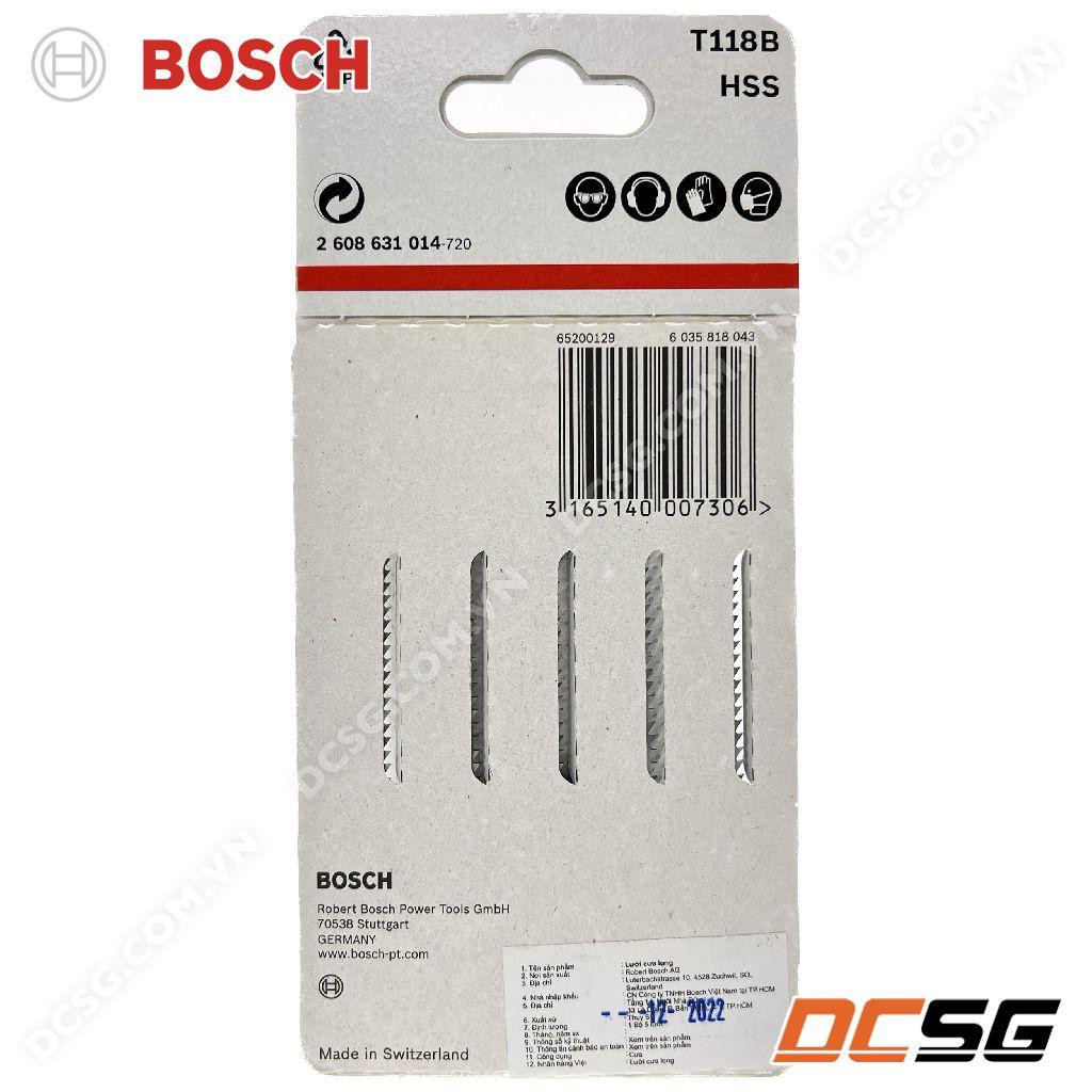 Lưỡi cưa lọng cắt kim loại T118B Bosch 2608631014 (01 lưỡi) | DCSG