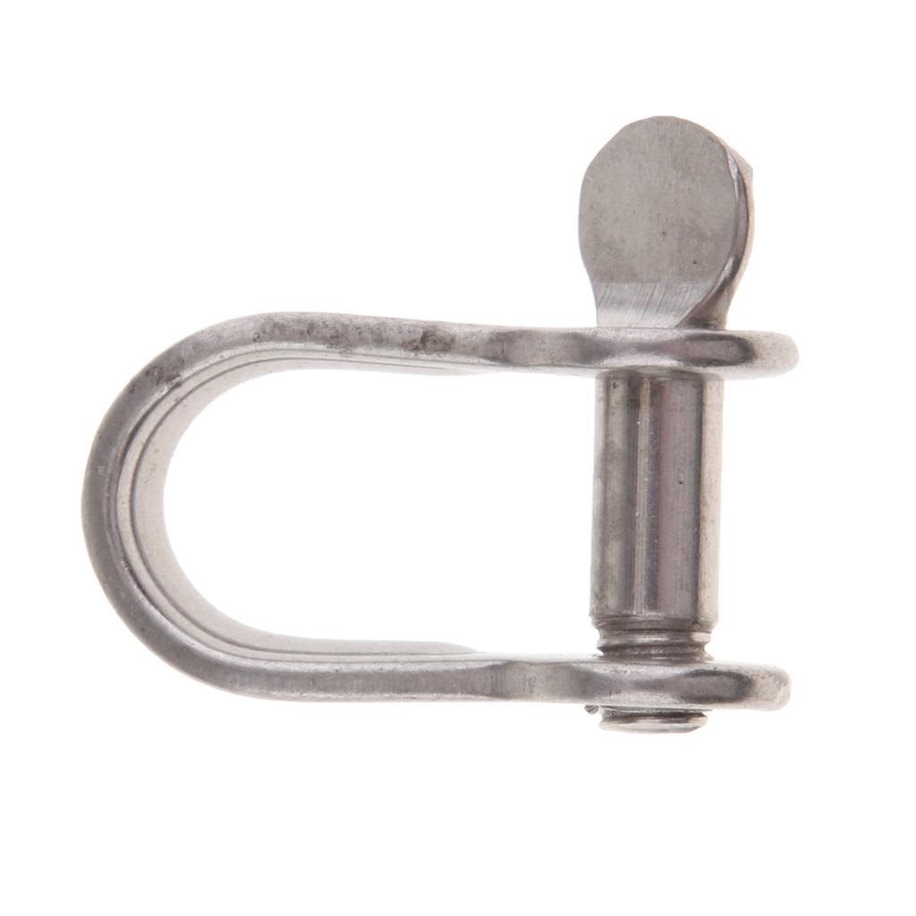 304 Stainless Steel Captive Pin D - shackle Boat / Marine / Shade / Sailing , 4mm