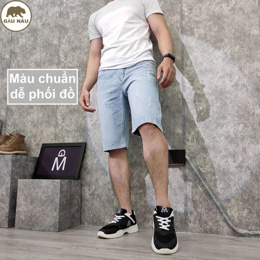 Quần short jean nam GN414 [ có video ] màu chuẩn đẹp Gấu Nâu