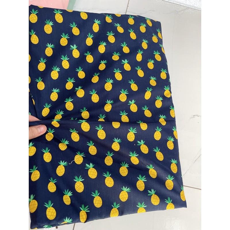 vải thô cotton quả dứa